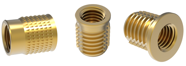 tappex australia brass insert for plastics, press in, self tapping and heatsert